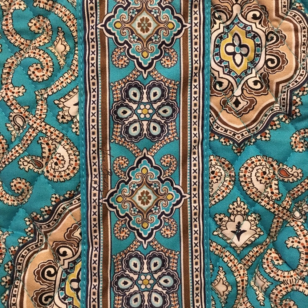 Vera Bradley Totally Turquoise small purse - Picture 11 of 11